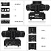 ENDYSHOW Moving Head DJ Lights,100W 4IN1 RGBW LED Moving Head Light with 6 Lighting Effects,4 Arms Stage Moving Head Lights for Sound Activated DMX512 DJ Stage Light for DJ Party Disco KTV Club