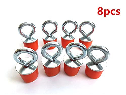 4 Ancres D'Arrimage Pour VTT/UTV - En Caoutchouc Et Acier Inox - Diamètre 1,45 Pouces