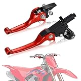 Alta qualità e comfort: Le leve freno-frizione della pit bike sono realizzate in resistente alluminio forgiato T6-6061 per un'estrema resistenza, garantendo una lunga durata. Rispetto al normale alluminio CNC, l'alluminio forgiato ha una maggiore resistenza ed è meno probabile che si rompa dopo essere stato colpito o danneggiato in altro modo. È più forte e più durevole, il che lo rende più sicuro da usare. Grazie al processo di forgiatura, la presa è più liscia e confortevole.
