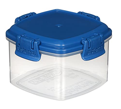 Sistema To Go Collection Mini Knick Knack Snack Container, 2 oz./60 mL, Pink/Green/Blue/Purple, 4 Count