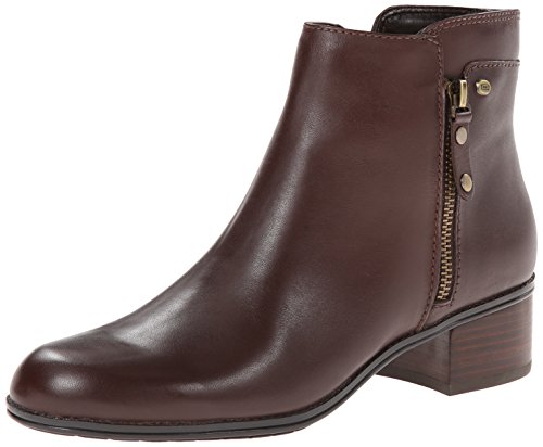 Bandolino Women's Carrington Leather Boot,Dark Brown,7.5 M US