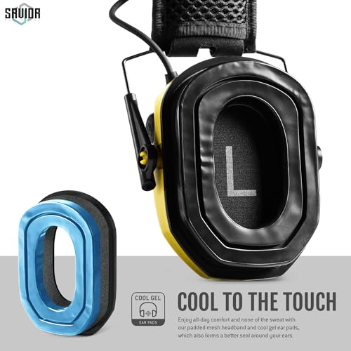 Savior Equipment Apollo Electronic Earmuffs Ear Protection For Shooting w/Soft Gel Ear Pads & Padded Headband, Yellow by Savior Equipment - Image 4