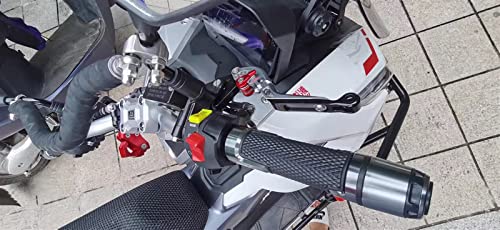 Guidon de moto 7/8 poignées vertes pour balades en Honda RC51 - 6