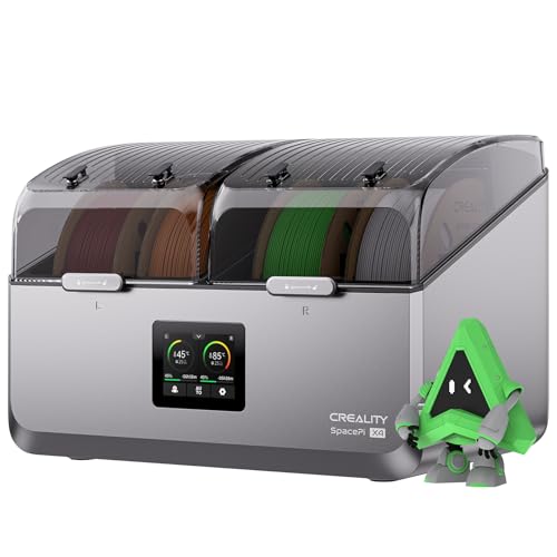 Creality Space Pi X4 Filament Trockner für 4 Spulen (4KG), Dual-Kammer System, 85°C Max., Unabhängige Temperaturregelung, Energiesparmodus für PLA PETG ABS TPU ASA PC PA PAHT, Inkl. Trockenlagerung