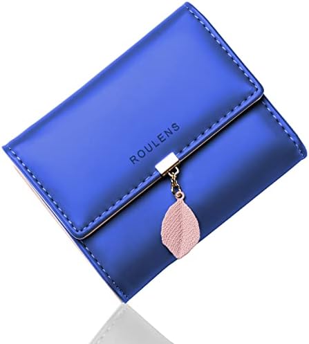 Roulens PU Leather RFID Wallet with Multiple Card Slots and Card Holder, A/Light Purple-L, Grande, Exquisite