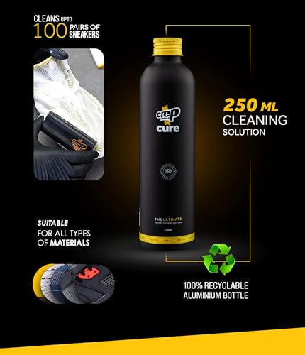 Crep Protect Cure Sneaker Cleaner - Ultimate Shoe Cleaning Solution for Leather, Suede, Nubuck, Canvas, Nylon, Vinyl - 8.4 Oz2