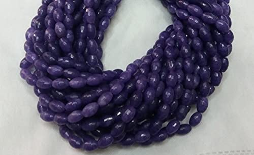 Calcédoine améthyste perles haut de gamme facettées en fils de 14 pouces pour bijoux