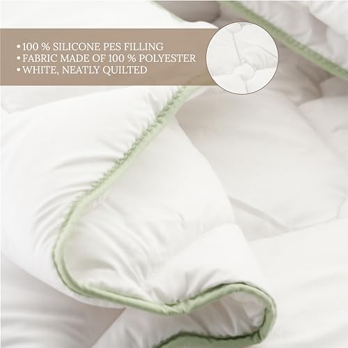 MASTERJERO-Couette-140x200-300GSM-Couverture-en-Aloe-Vera-Hypoallergenique-Lavable-en-Machine-Duvet-pour-1-Personne-Edredon-4-Saisons-Blanc-Qualite-certifiee-Oeko-Tex-Standard-100