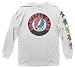 Ripple Junction Grateful Dead Adult Unisex Logo with Bears Sleeve Hit Heavy Weight 100% Cotton Long Sleeve Crew T-Shirt 3XL White