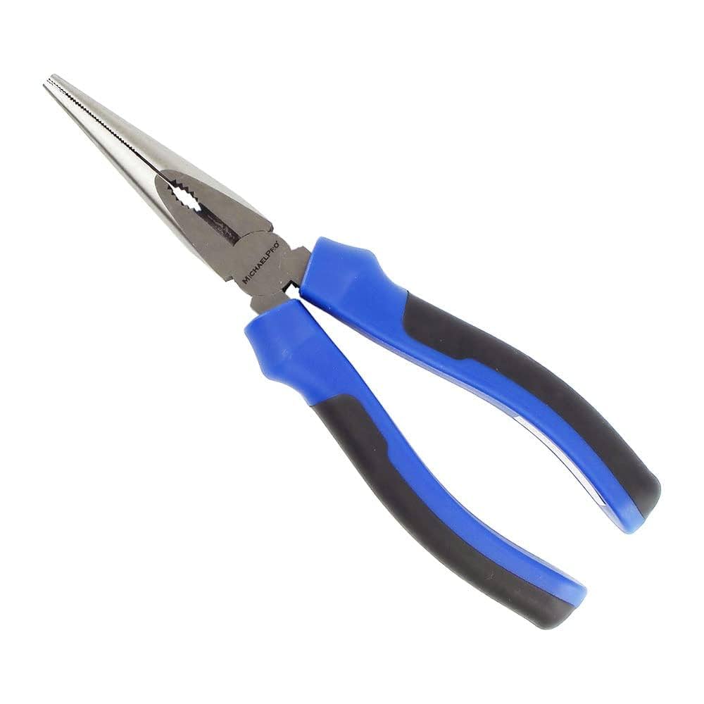 MichaelPro 8-Inch Long Nose Plier with Wire Cutter