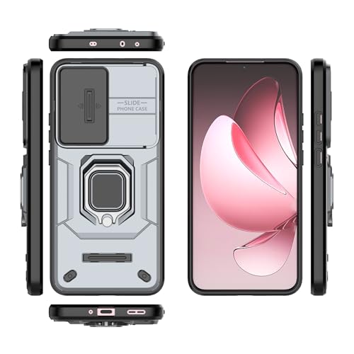 Protection Oppo Reno 13 Pro 5G robuste en PC/TPU avec béquille intégrée gray