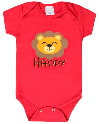 Conjunto 6 Peças Body Bebe Estampado Manga Curta Algodão Menino (G)