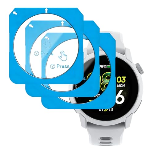 �y3���Z�b�z HUKWIMO COROS PACE 4 �p �t�B���� �K���X�t�B���� �ʒu���킹�⏕�t���[���t�� �\��t���T�|�[�g �N���A�\�� ����g�p���� �w��h�~ HD�����ߗ� COROS PACE 4 �Ή�