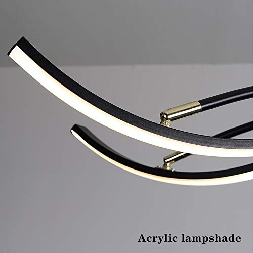 Lustre LED suspendu moderne blanc à 10 branches avec intensité réglable