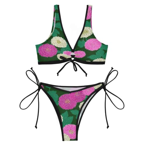 Bikini de hilo triangular Zinnia reduce marcas de bronceado con estilo 4