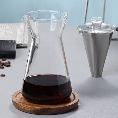 Cold Brew Drip Tower with Adjustable Water Flow,Adjustable Cold Brew Drip Tower - Glass Slow Drip Coffee Maker for Iced Coffee - Portable Drip Coffee Maker Perfect for Coffee Lovers & Home B