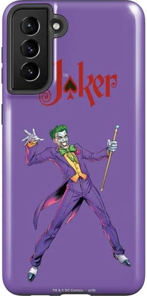 Skinit Pro Phone Case Compatible with Galaxy S21 Plus 5G - Officially Licensed DC Comics The Joker Put on a Smile Design