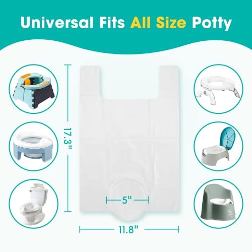 [30 Counts] Disposable Potty Liners Compatible with OXO Tot 2-in-1 Go Potty - 2