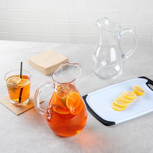 Image of Bev Tek 57 Ounce Water Pitcher, 1 Heavy-Duty Water Jug - Dishwashable, Shatterproof, Clear Polycarbonate Beverage Serveware, For All Kinds Of Beverages - Restaurantware