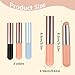 3 Pcs Silicone Lip Brush Round Head Lip Brushes Applicator with Cover, Reusable Silicone Makeup Brush Beauty Tool for Lip Gloss, Lip Balm, Concealer Eyeshadow Manicure