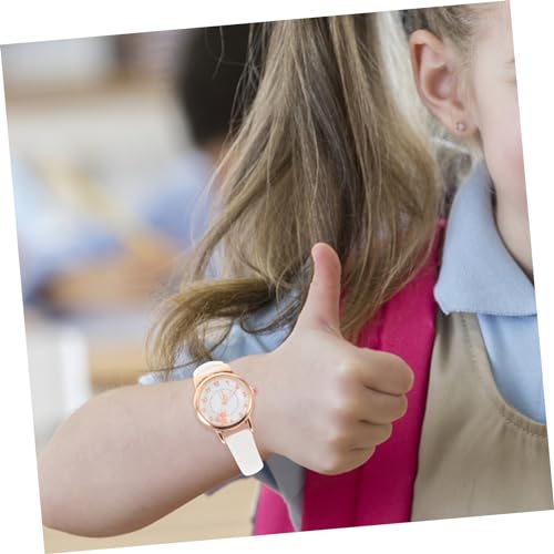 BESTYASH Luminous Quartz Watch Cartoon Cat Ear Design Easy to Read Dial Adjustable Strap Casual Wristwatch for Vibrant Colors4