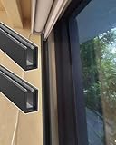 Elitix Estor Enrollable Guias Laterales Bloqueadores de Luz Opacos con Canal en U para Persianas,40.6cm/16inch)