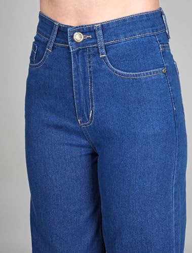 Image of ADBUCKS Wide Leg Jeans for Women | Jeans Pant for Women | High Rise Jean I