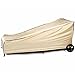Abba Patio Weatherproof Outdoor/Porch Chaise Lounge Cover, Water and Fire Resistant, Tan, Small