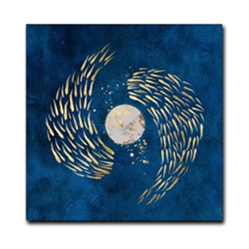 Toile peinture poissons dorés dsdsgog affiches et impression mur art pour décor salon maison