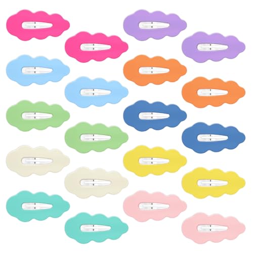 20 piezas de pinzas para cabello de colores dulce, 2 pulgadas, para niña, accesorios para cabello antideslizantes para bebés y adolescentes