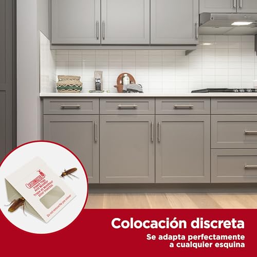 Miniatura 4 de Catchmaster 100i Trampas Para Cucarachas 30 Piezas Trampas Cucarachas Adhesivas De Máxima Calidad Sin Veneno Ni Biocidas Seguras Para Niños Y Mascotas Adhesivo Natural