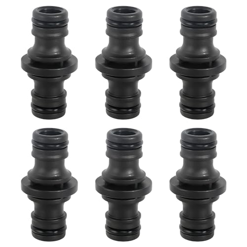 HFDONGL 6 Piezas Extensor Conectores de Manguera 1/2" Conector Rápido Acoplamiento de Manguera de Jardín Conector Manguera para Lavado de Autos y Conexión de Tubería de Manguera de Jardín