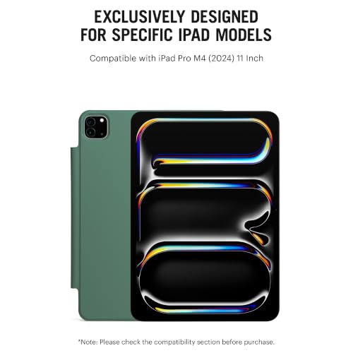 Image of DailyObjects Pleat Y-Fold Magnetic Case for iPad Pro 11-Inch (M4, 2024) - Sage Green