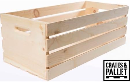Crates and Pallet X-Large Wood Crate Made of Smooth, Unfinished Pine