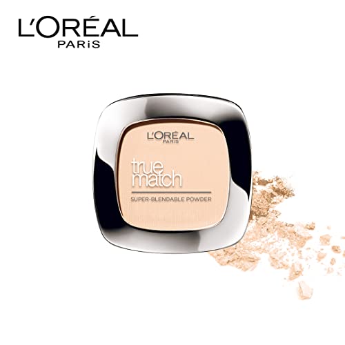 L'Oreal Paris Pressed Powder Foundation, Lightweight and Blendable, Verstile Coverage, Matches Skintone, True Match, Golden Beige D3W3, 9g - Image 5
