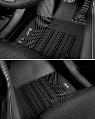 Image of 3W Floor Mats for Toyota Tundra 2014-2021 CrewMax Cab, TPE All Weather
