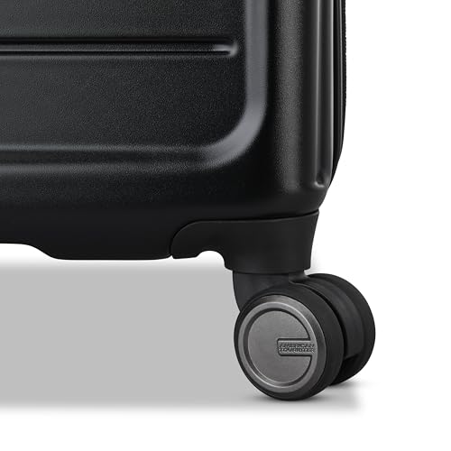 American Tourister Fathead Carry-On Luggage - Airline Approved - Customize with Sports or Character Decal - Durable Hardshell with 1.5" Expansion - 360° Spinner Wheels - RightHeight™ Handle - Black by American Tourister - Used condition - Image 7