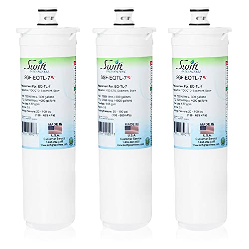 Swift Green Filters SGF-EQTL-7 Compatible Commercial Water Filter for Bunn EQ-TL-7, Made in USA (3 Pack)