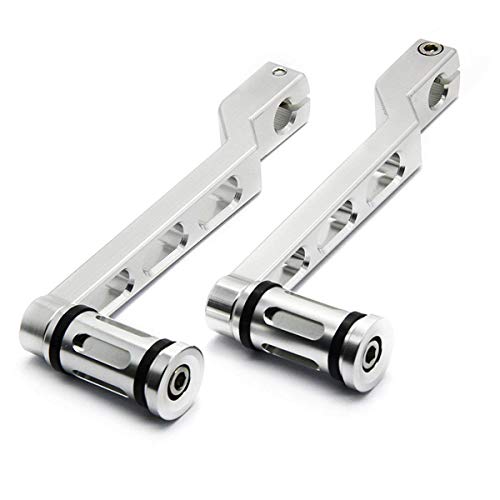 Heel Toe Shifter Pedal Levers Motorcycle for Harley Touring Softail Road Glide Trike FLHT(Silver) - Thumbnail 5