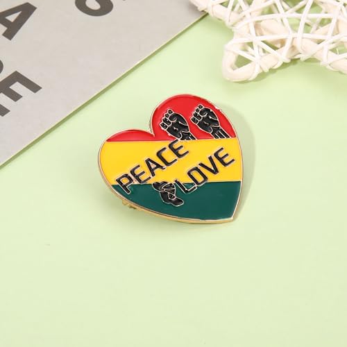 Image of African Brooches for Women Juneteenth Brooch Pins Enamel Black History Africa Map Brooches Black Queen Power Fist Lapel Pins Black History Month Juneteenth African Jewelry Accessories Outfits Party Favors Gifts