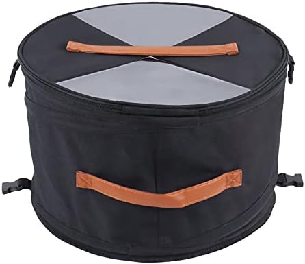 Round Hat Storage Box for Women & Men Large Pop Up Hat Box Organizer with Lid for Travel Stuffed Toy Storage Organizer Black