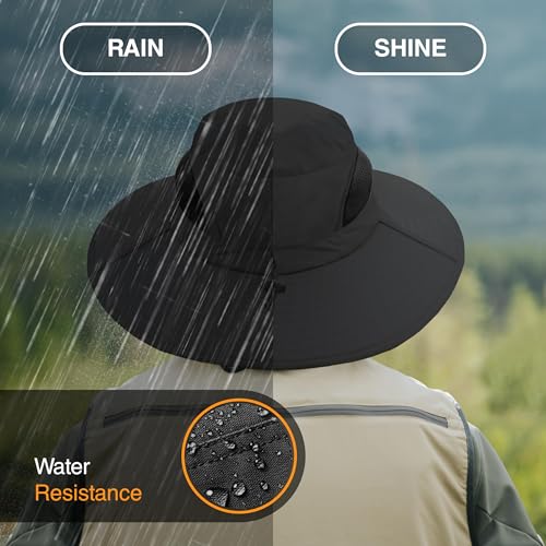 GearTOP Fishing Hat Outdoor Sun Protection Hats for Men & Women - Boonie hat and Mens Sun hat - Mens Beach hat and Hiking Hats for Women - Foldable Sun Hats for Women (Air - Dark Grey)