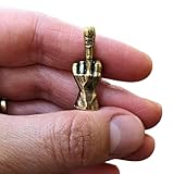 Middle Finger Figurine Brass Gold Freestanding Handmade Trinket Funny Hand Sculpture Gift for Boss and Loved Ones