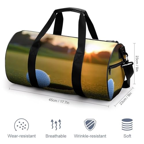 Cool Golf Ball Sports Gym Bag Travel Duffel Workout Bag with Adjustable Strap2