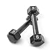 CAP Barbell Cast Iron Hex Dumbbell Weights (Pair), Black, 5 lb