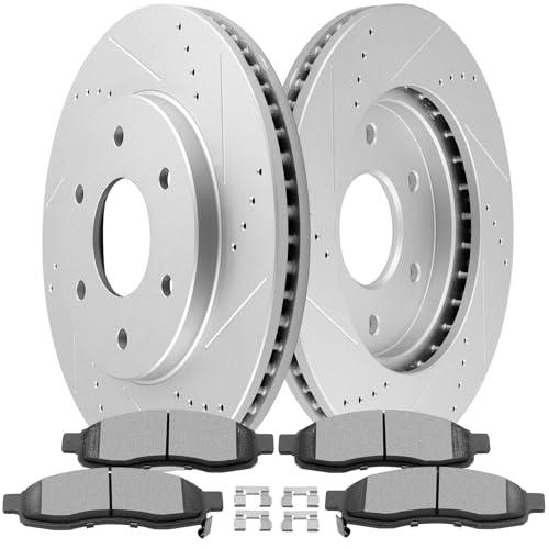 Image of SCITOO Front Brake Kits Drill & Slotted Brakes Rotor Brake Pads:31328;D1015