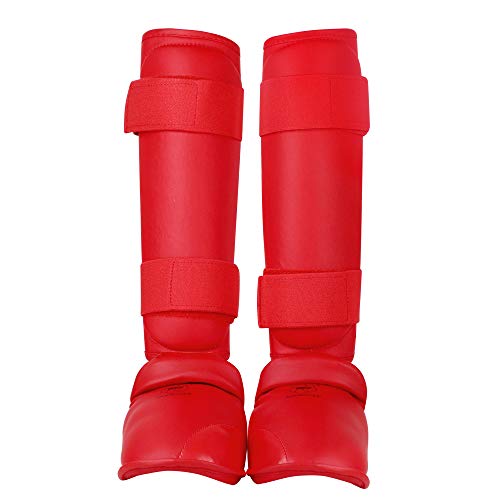 空手Shin Pad &足プロテクターWKFによって承認Wesing (レッド, S)（Amazon）