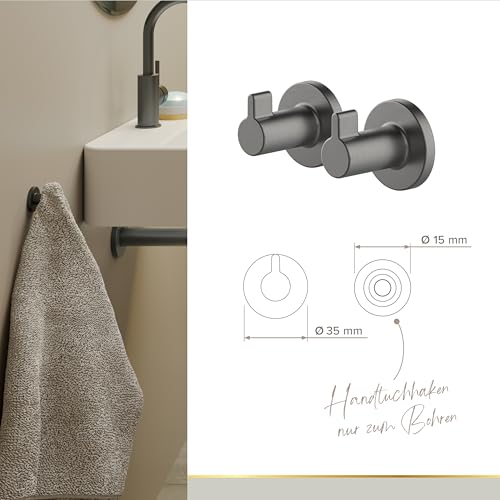 Brosse WC et accessoires graphite Lenz Sivo : transformez l'ambiance de votre salle de bain - 8