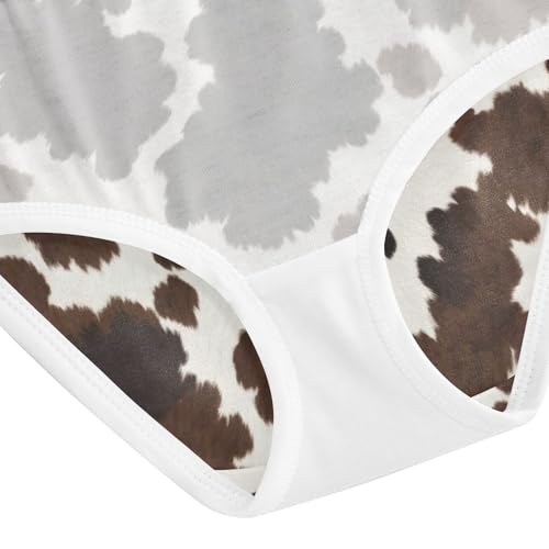 Girls Panties, Cow Spots Toddler Briefs, Cotton Underwear Girls, 2T–8 Years4