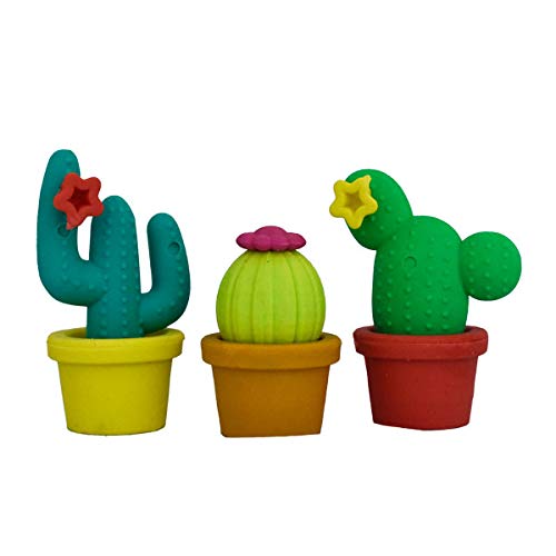 Ooly Prickly Pals Cactus Erasers Set of 3 - Multicolor